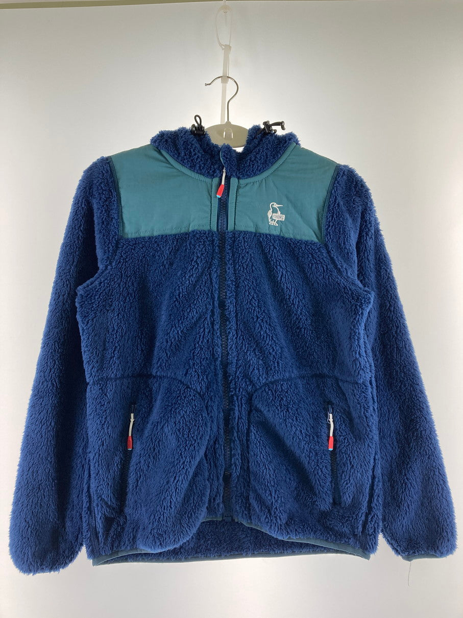 【中古品】【レディース】 CHUMS CH14-1245 ELMO FREECE FULL ZIP PARKA エルモ フリース フルジップパーカー トップス フーディー 169-251021-kk-02-min サイズ：M カラー：ネイビー 万代Net店