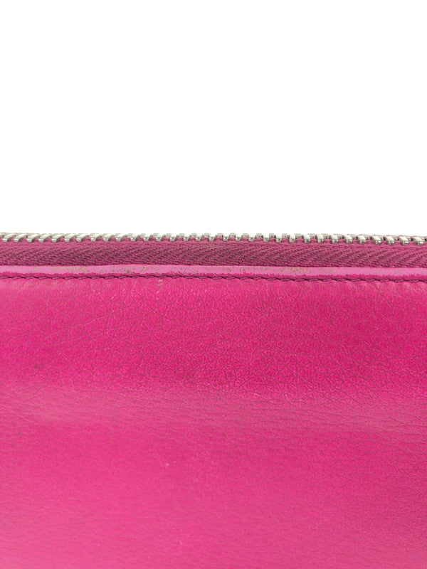 【中古品】【レディース】 BALENCIAGA バレンシアガ ペーパーコンチネンタル ジップアラウンドウォレット 381226 長財布 ラウンドファスナー 181-251216-SY-08-iwa カラー：ピンク 万代Net店