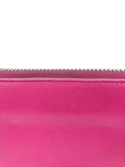 【中古品】【レディース】 BALENCIAGA バレンシアガ ペーパーコンチネンタル ジップアラウンドウォレット 381226 長財布 ラウンドファスナー 181-251216-SY-08-iwa カラー：ピンク 万代Net店