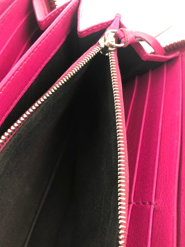 【中古品】【レディース】 BALENCIAGA バレンシアガ ペーパーコンチネンタル ジップアラウンドウォレット 381226 長財布 ラウンドファスナー 181-251216-SY-08-iwa カラー：ピンク 万代Net店