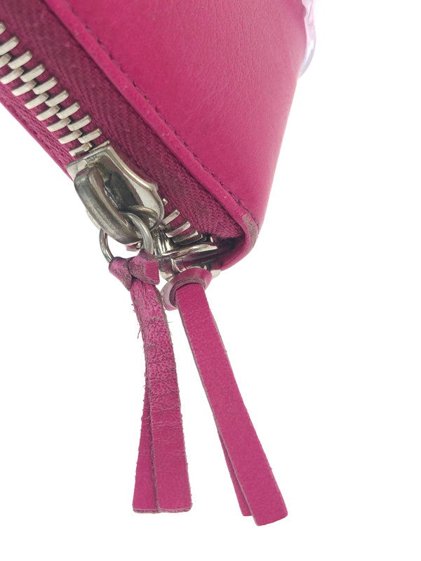 【中古品】【レディース】 BALENCIAGA バレンシアガ ペーパーコンチネンタル ジップアラウンドウォレット 381226 長財布 ラウンドファスナー 181-251216-SY-08-iwa カラー：ピンク 万代Net店