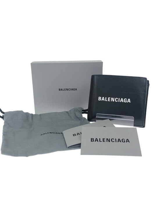 【中古品】【メンズ】 BALENCIAGA バレンシアガ  EVERYDAY 487435 エブリデイ 二つ折り財布 服飾雑貨 181-241225-SY-24-iwa カラー：ブラック 万代Net店