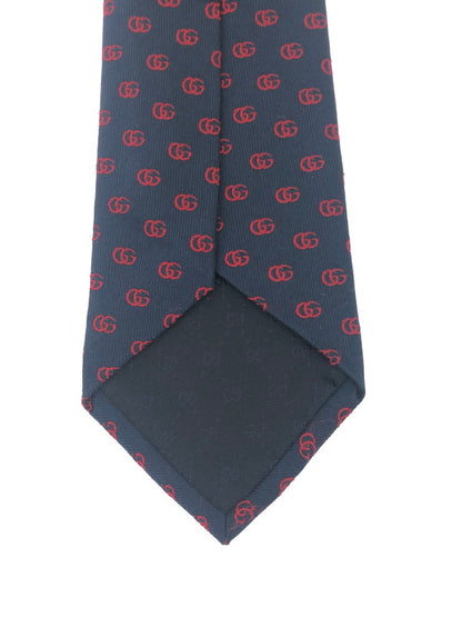 【中古美品】【メンズ】 GUCCI グッチ GG LOGO SILK TIE GGロゴ シルクタイ 服飾雑貨 ネクタイ 183-241226-SY-14-iwa カラー：ネイビー 万代Net店