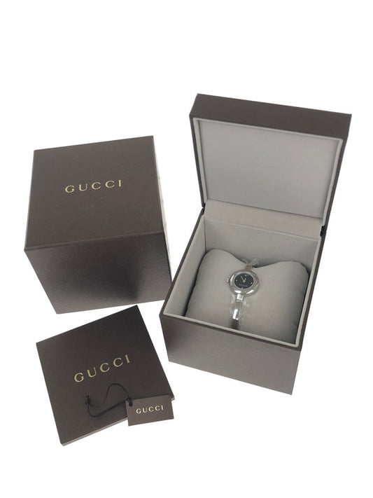 【中古美品】【レディース】 GUCCI グッチ G CIRCLE YA105547 Gサークル バングルウォッチ クォーツ 腕時計 183-250109-OR-03-iwa カラー：シルバー 万代Net店