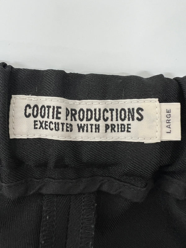 【中古品】【メンズ】 COOTIE クーティー 23SS POLYESTER TWILL PIN TUCK EASY PANTS CTE-23S117 ポリエステルツイル ピンタックイージーパンツ ボトムス 153-260628-kk-02-hon サイズ：L カラー：ブラック 万代Net店