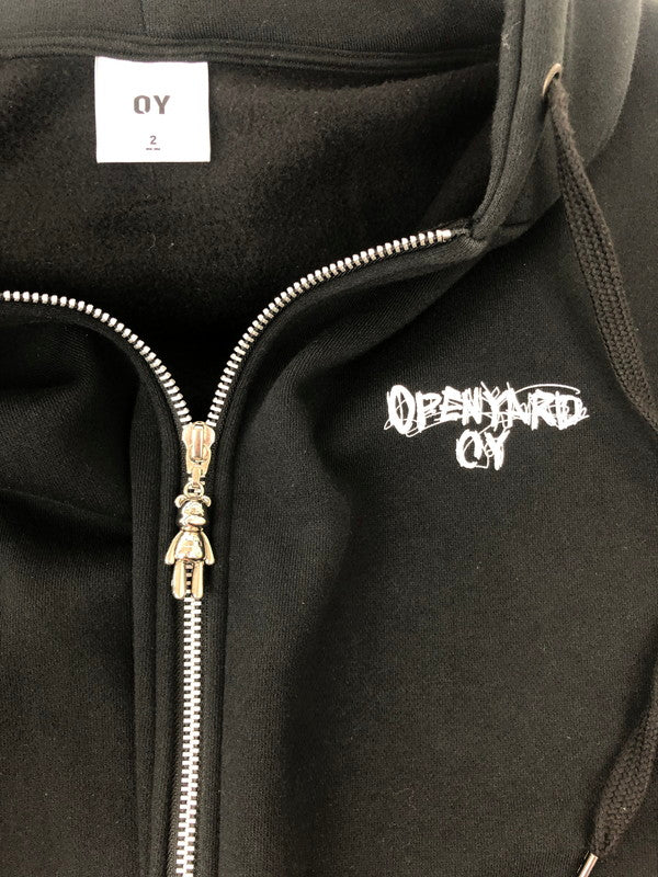 【中古品】【メンズ/レディース】  OY オーワイ SKETCH ODOLLY HOODIE ZIP UP スケッチオードリー フーディー ジップアップ トップス パーカー 141-250228-OR-05-iwa サイズ：2 カラー：ブラック 万代Net店