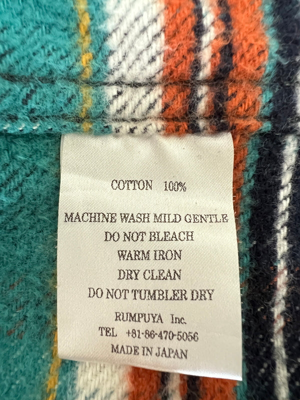【中古品】【メンズ】 MOMOTARO JEANS 桃太郎ジーンズ L/S FLANNEL CHECK SHIRT ロングスリーブ フランネル チェックシャツ 長袖 トップス 145-260815-kk-03-hon サイズ：40 カラー：マルチカラー 万代Net店