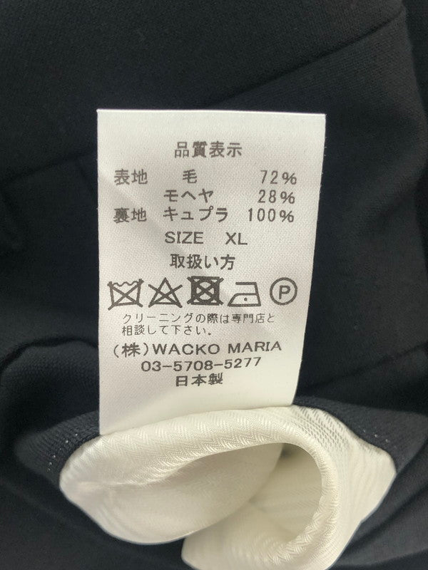 【中古品】【メンズ】 WACKO MARIA ワコマリア DORMEUIL PLEATED TROUSERS GUILTY PARTIES ドーメル プレイテッド トラウザーズ ボトムス パンツ スラックス 153-250127-SY-05-iwa サイズ：XL カラー：ブラック 万代Net店