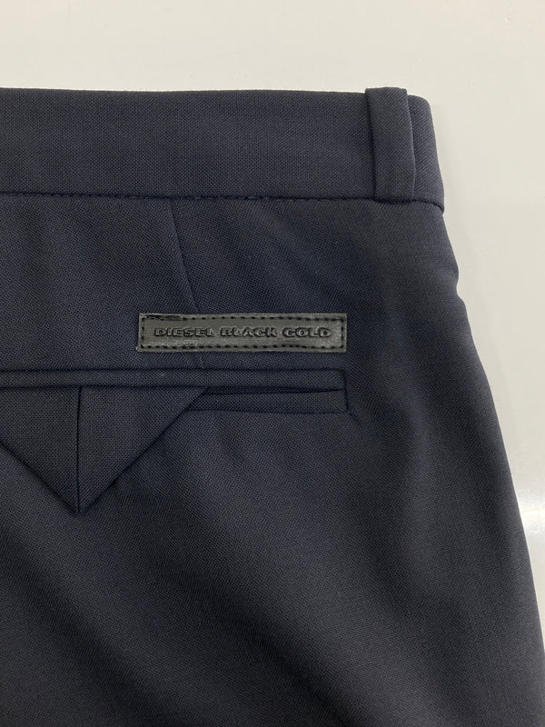 【中古品】【レディース】 DIESEL BLACK GOLD ディーゼルブラックゴールド PASSEGER PANTALONI LAYERED PANTS 00SUX9-BGNHD パッセジャーパンタローニレイヤードパンツ ボトムス 158-260917-YS-09-hon サイズ：44 カラー：ブラック 万代Net店