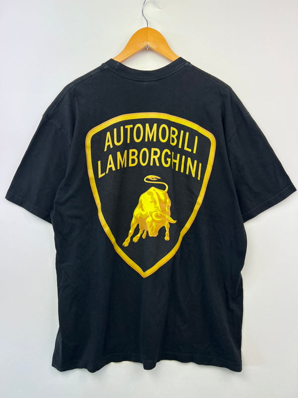 【中古品】【メンズ】 Supreme シュプリーム 20SS AUTOMOBILI LAMBORGHINI TEE オートモービル ランボルギーニ Tシャツ 半袖 トップス 149-260705-kk-01-hon サイズ：XL カラー：ブラック 万代Net店