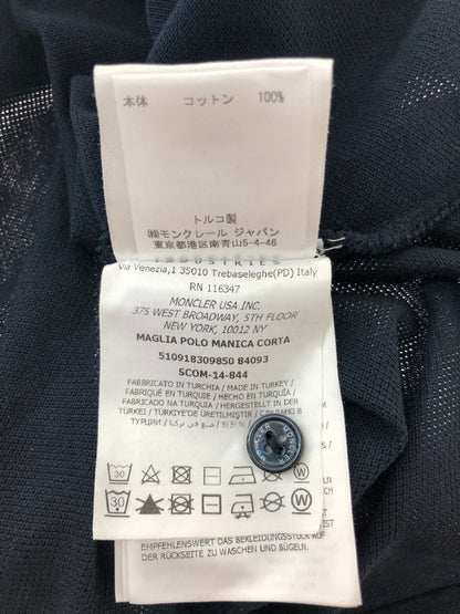 【中古品】【メンズ】 MONCLER モンクレール MAGLIA POLO MANICA CRTA 510918309850 84093 マグリア ポロシャツ 半袖 トップス 141-250218-OR-06-iwa サイズ：L カラー：ネイビー 万代Net店