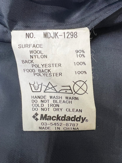 【中古品】【メンズ】 MACKDADDY マックダディー WOOL DUFFLE COAT MDJK-1298 ウールダッフルコート アウター 142-260918-YS-06-hon サイズ：M カラー：濃紺 万代Net店