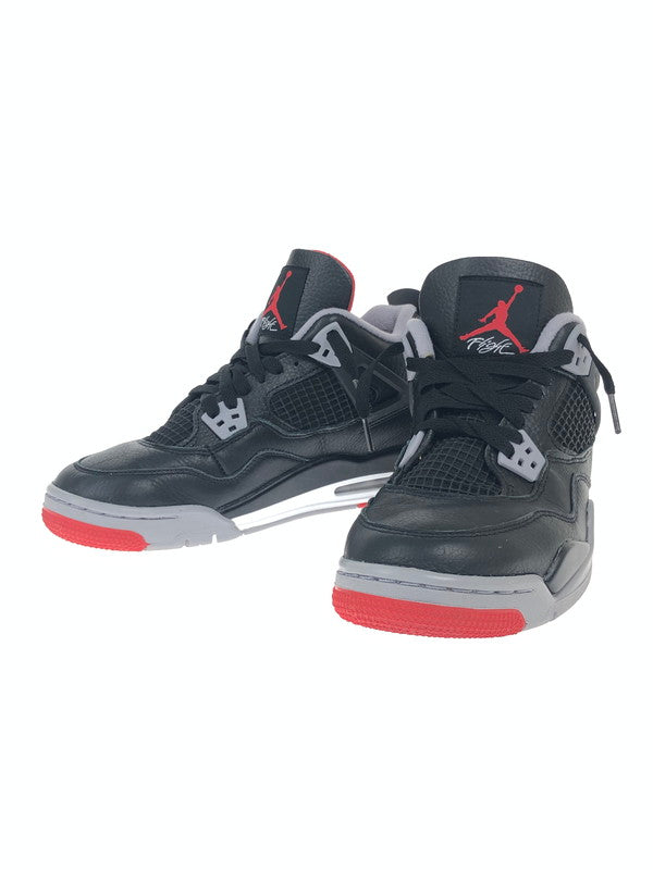 【中古品】【レディース】 NIKE ナイキ AIR JORDAN 4 RETRO GS FQ8213-006 エアジョーダン 4 レトロ スニーカー 靴 166-241212-SY-06-iwa カラー：BLACK/FIRE RED-CEMENT GREY-SUMMIT WHITE 万代Net店