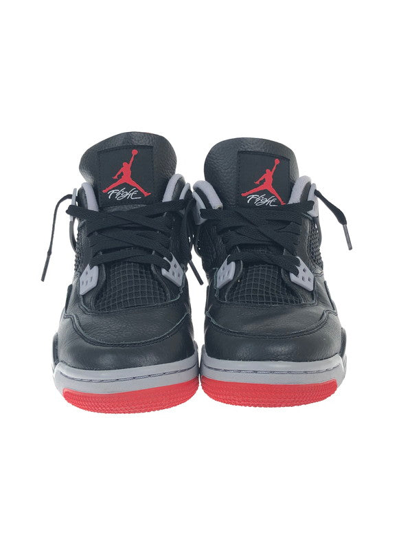 【中古品】【レディース】 NIKE ナイキ AIR JORDAN 4 RETRO GS FQ8213-006 エアジョーダン 4 レトロ スニーカー 靴 166-241212-SY-06-iwa カラー：BLACK/FIRE RED-CEMENT GREY-SUMMIT WHITE 万代Net店