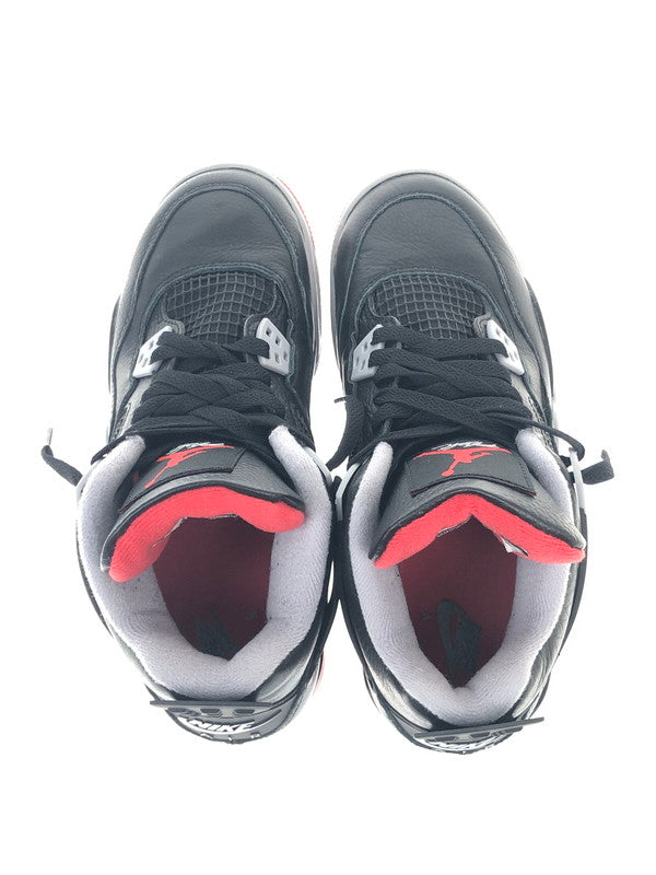 【中古品】【レディース】 NIKE ナイキ AIR JORDAN 4 RETRO GS FQ8213-006 エアジョーダン 4 レトロ スニーカー 靴 166-241212-SY-06-iwa カラー：BLACK/FIRE RED-CEMENT GREY-SUMMIT WHITE 万代Net店
