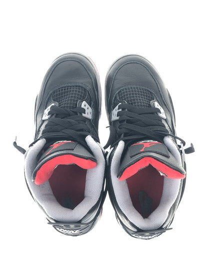 【中古品】【レディース】 NIKE ナイキ AIR JORDAN 4 RETRO GS FQ8213-006 エアジョーダン 4 レトロ スニーカー 靴 166-241212-SY-06-iwa カラー：BLACK/FIRE RED-CEMENT GREY-SUMMIT WHITE 万代Net店