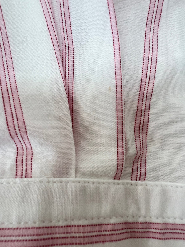 【中古品】【メンズ】 Acne Studios アクネストゥディオズ STRIPED FACE PATCH L/S SHIRT FA-UX-SHIR000035 ストライプ フェイスパッチ ロングスリーブシャツ 長袖 トップス 141-260705-kk-13-hon サイズ：XS カラー：ホワイト/ピンク 万代Net店