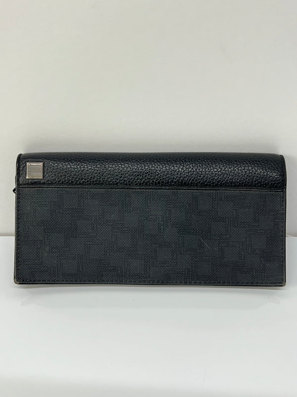【中古品】【メンズ】 dunhill ダンヒル D-EIGHT L2LZ10Z 二つ折り長財布 服飾雑貨 ロングウォレット 201-260801-kk-34-hon カラー：BLACK 万代Net店