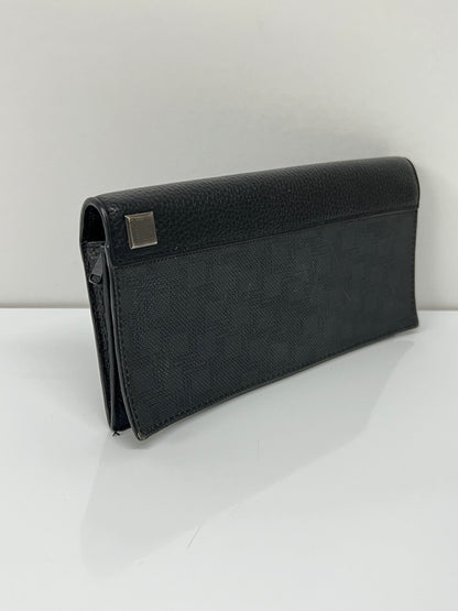 【中古品】【メンズ】 dunhill ダンヒル D-EIGHT L2LZ10Z 二つ折り長財布 服飾雑貨 ロングウォレット 201-260801-kk-34-hon カラー：BLACK 万代Net店