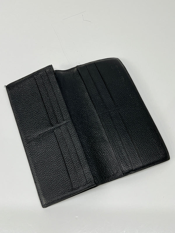 【中古品】【メンズ】 dunhill ダンヒル D-EIGHT L2LZ10Z 二つ折り長財布 服飾雑貨 ロングウォレット 201-260801-kk-34-hon カラー：BLACK 万代Net店