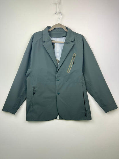【中古美品】【メンズ】 ＋PHOENIX プラスフェニックス MONTE JACKET POO-22003 モンテジャケット ライトアウター ナイロンテーラードジャケット 144-260705-kk-15-hon サイズ：L カラー：グリーン 万代Net店