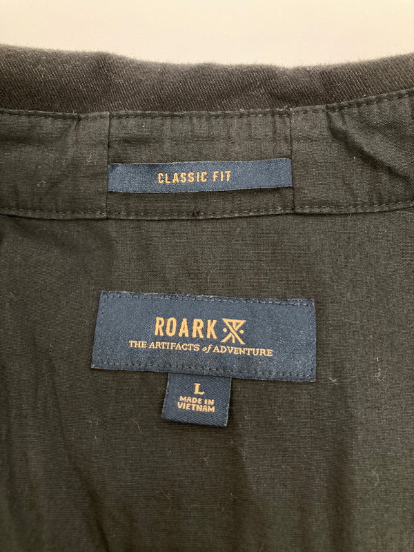 【中古品】【メンズ】 ROARK ロアーク DIABLO Long Sleeve Shirt RW452 ディアブロ ロングスリーブ シャツ トップス 142-260807-SH-09-hon サイズ：L カラー：ブラック 万代Net店
