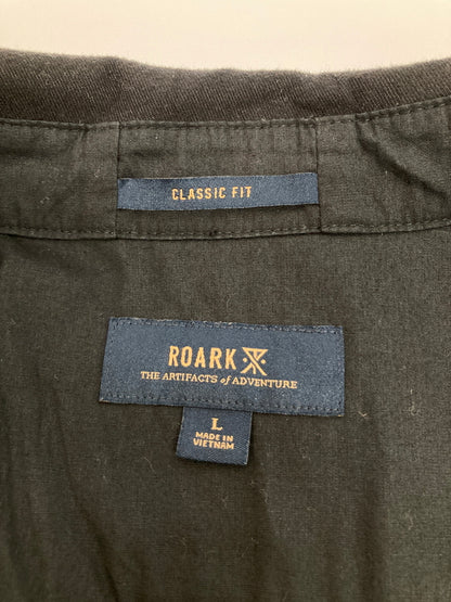 【中古品】【メンズ】 ROARK ロアーク DIABLO Long Sleeve Shirt RW452 ディアブロ ロングスリーブ シャツ トップス 142-260807-SH-09-hon サイズ：L カラー：ブラック 万代Net店