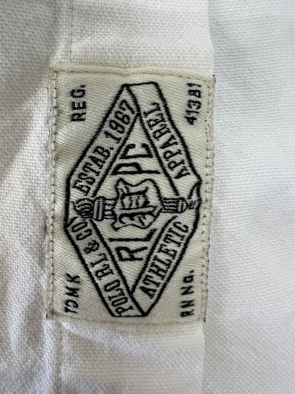 【中古品】【メンズ】 Polo Ralph Lauren ポロラルフローレン Stretch Oxford Shirt 710636139001 ストレッチオックスフォードシャツ トップス 147-260809-SH-02-hon サイズ：L カラー：ホワイト 万代Net店