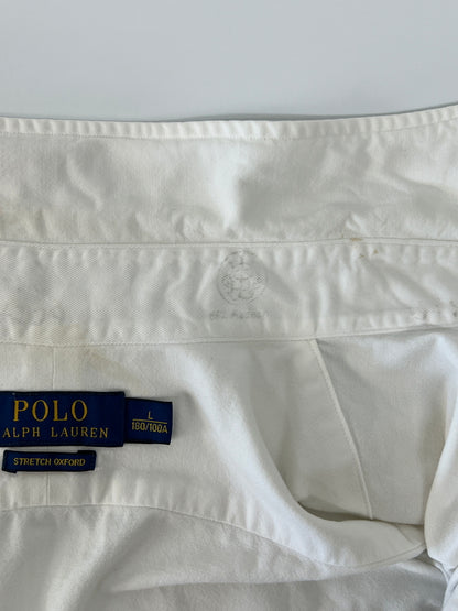 【中古品】【メンズ】 Polo Ralph Lauren ポロラルフローレン Stretch Oxford Shirt 710636139001 ストレッチオックスフォードシャツ トップス 147-260809-SH-02-hon サイズ：L カラー：ホワイト 万代Net店