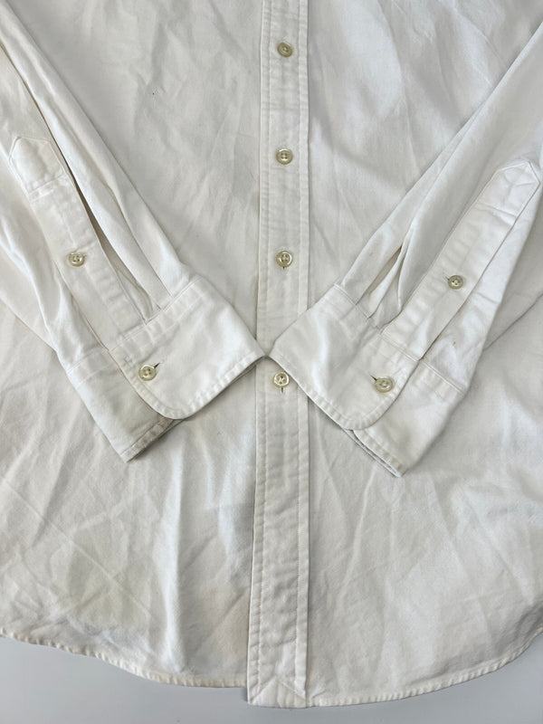 【中古品】【メンズ】 Polo Ralph Lauren ポロラルフローレン Stretch Oxford Shirt 710636139001 ストレッチオックスフォードシャツ トップス 147-260809-SH-02-hon サイズ：L カラー：ホワイト 万代Net店