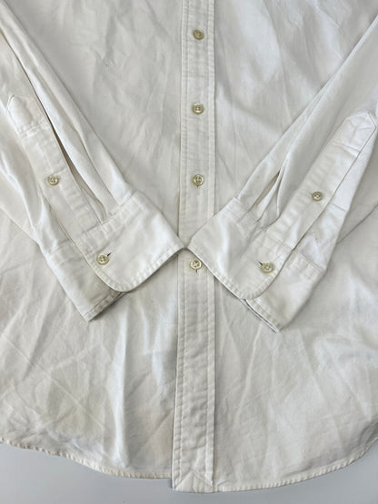 【中古品】【メンズ】 Polo Ralph Lauren ポロラルフローレン Stretch Oxford Shirt 710636139001 ストレッチオックスフォードシャツ トップス 147-260809-SH-02-hon サイズ：L カラー：ホワイト 万代Net店
