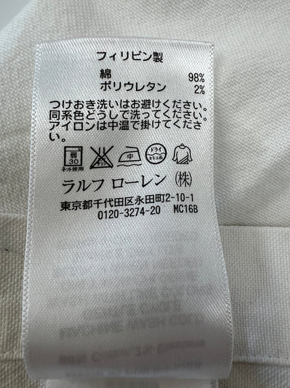 【中古品】【メンズ】 Polo Ralph Lauren ポロラルフローレン Stretch Oxford Shirt 710636139001 ストレッチオックスフォードシャツ トップス 147-260809-SH-02-hon サイズ：L カラー：ホワイト 万代Net店