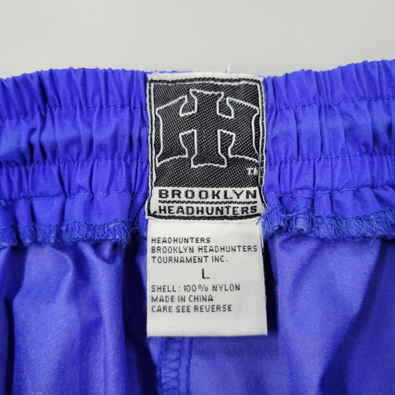 【中古品】【メンズ】 BROOKLYN HEADHUNTERS ブルックリンヘッドハンターズ 90S NYLON PANTS ナイロン パンツ ズボン ボトムス 157-260802-ya-08-izu サイズ：L カラー：ブルー 万代Net店