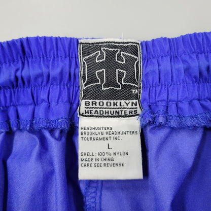 【中古品】【メンズ】 BROOKLYN HEADHUNTERS ブルックリンヘッドハンターズ 90S NYLON PANTS ナイロン パンツ ズボン ボトムス 157-260802-ya-08-izu サイズ：L カラー：ブルー 万代Net店