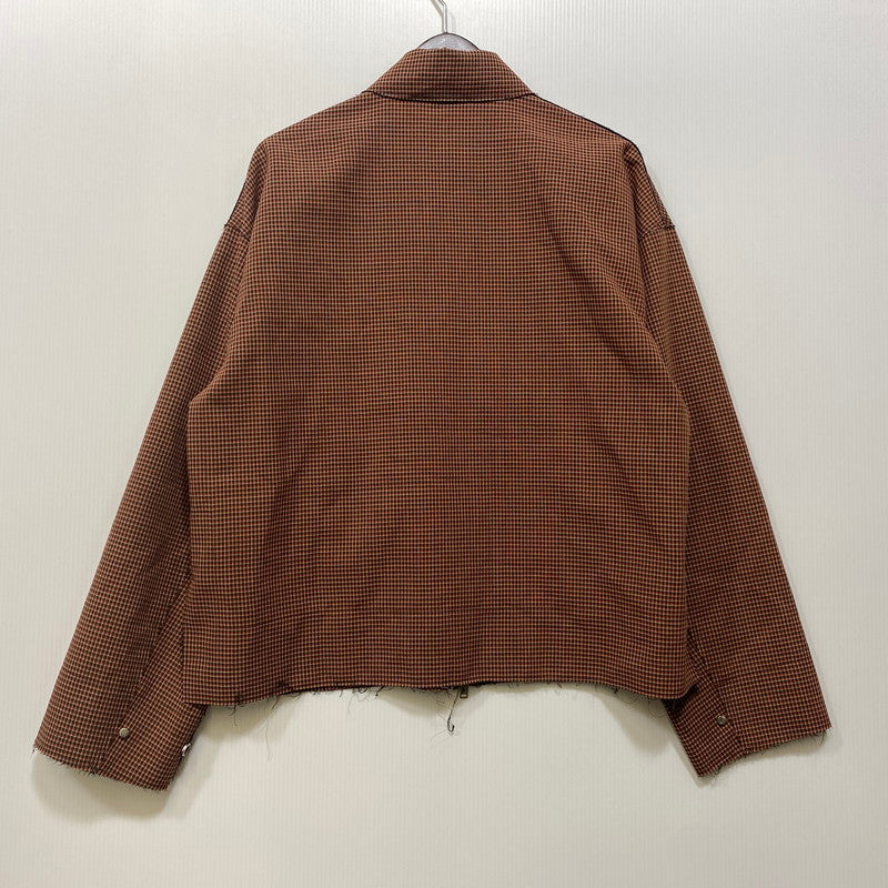 【中古品】【メンズ】 YOKE ヨーク CUT-OFF ZIP UP JACKET YK20SS0087B カットオフ ジップアップ ジャケット 140-260719-as-04-izu サイズ：S カラー：レッド系 万代Net店