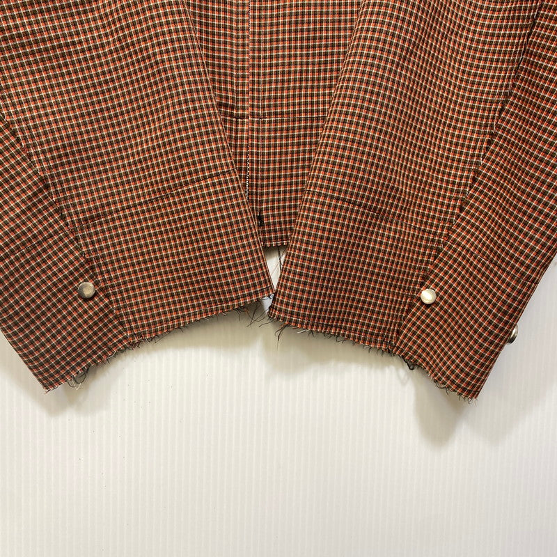 【中古品】【メンズ】 YOKE ヨーク CUT-OFF ZIP UP JACKET YK20SS0087B カットオフ ジップアップ ジャケット 140-260719-as-04-izu サイズ：S カラー：レッド系 万代Net店