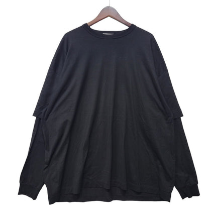 【中古品】【メンズ】 COOTIE PRODUCTIONS クーティープロダクションズ SUPIMA OVERSIZED CELLIE L/S TEE CTE-24S309 スーピマ オーバーサイズ セリー 長袖 Tシャツ 142-260718-as-25-izu サイズ：L カラー：ブラック 万代Net店