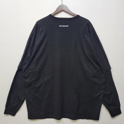 【中古品】【メンズ】 COOTIE PRODUCTIONS クーティープロダクションズ SUPIMA OVERSIZED CELLIE L/S TEE CTE-24S309 スーピマ オーバーサイズ セリー 長袖 Tシャツ 142-260718-as-25-izu サイズ：L カラー：ブラック 万代Net店