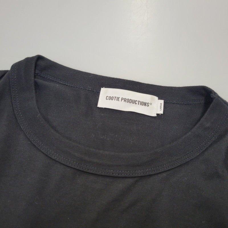 【中古品】【メンズ】 COOTIE PRODUCTIONS クーティープロダクションズ SUPIMA OVERSIZED CELLIE L/S TEE CTE-24S309 スーピマ オーバーサイズ セリー 長袖 Tシャツ 142-260718-as-25-izu サイズ：L カラー：ブラック 万代Net店