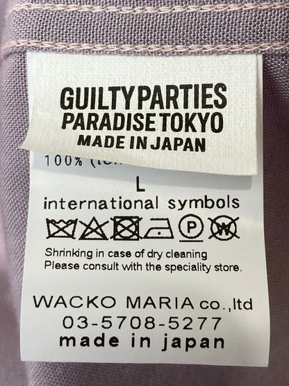 【中古品】【メンズ】 WACKO MARIA ワコマリア TWO-TONE 50'S SHIRT ツートーン 長袖シャツ トップス 142-241029-me-49-min サイズ：L カラー：パープル系 万代Net店