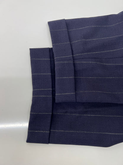 【中古品】【メンズ】 WACKO MARIA ワコマリア DOUBLE PLEATED TROUSERS ドーメル プリーツトラウザーズ ボトムス パンツ 142-260628-kk-04-hon サイズ：XL カラー：ネイビー 万代Net店