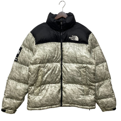 【中古品】【メンズ】 Supreme シュプリーム × THE NORTH FACE ザ・ノースフェイス NUPTSE JACKET ND91806I ヌプシ ジャケット ダウン 149-260829-as-01-izu サイズ：M カラー：WHITE PAPER PRINT 万代Net店