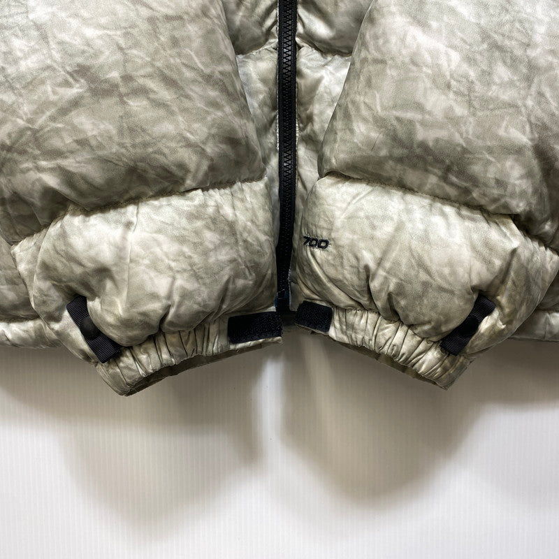 【中古品】【メンズ】 Supreme シュプリーム × THE NORTH FACE ザ・ノースフェイス NUPTSE JACKET ND91806I ヌプシ ジャケット ダウン 149-260829-as-01-izu サイズ：M カラー：WHITE PAPER PRINT 万代Net店