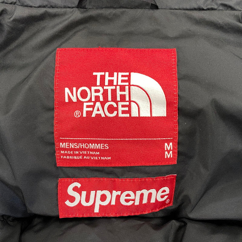 【中古品】【メンズ】 Supreme シュプリーム × THE NORTH FACE ザ・ノースフェイス NUPTSE JACKET ND91806I ヌプシ ジャケット ダウン 149-260829-as-01-izu サイズ：M カラー：WHITE PAPER PRINT 万代Net店