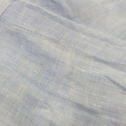 【中古品】【メンズ】 FINAMORE フィナモレ ONE PIECE COLLAR L/S LINEN SHIRT ワンピースカラー ロングスリーブ リネンシャツ イタリア製 長袖 147-260718-as-07-izu サイズ：44 カラー：ライトブルー 万代Net店