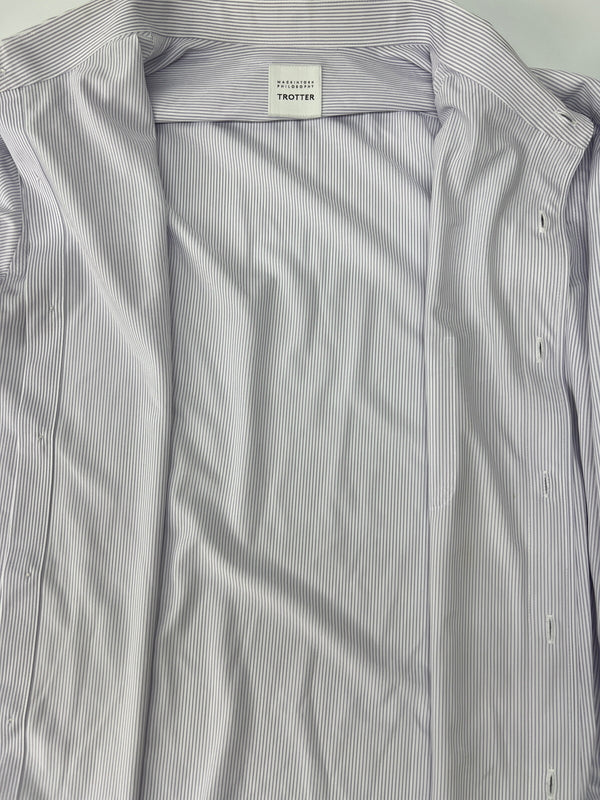 【中古品】【メンズ】 MACKINTOSH PHILOSOPHY マッキントッシュフィロソフィー TROTTER Shirt H1M29-317-33 トロッターシャツ トップス 147-260809-SH-24-hon サイズ：52 カラー：ライトパープル 万代Net店