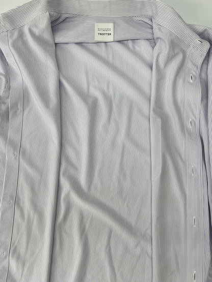 【中古品】【メンズ】 MACKINTOSH PHILOSOPHY マッキントッシュフィロソフィー TROTTER Shirt H1M29-317-33 トロッターシャツ トップス 147-260809-SH-24-hon サイズ：52 カラー：ライトパープル 万代Net店