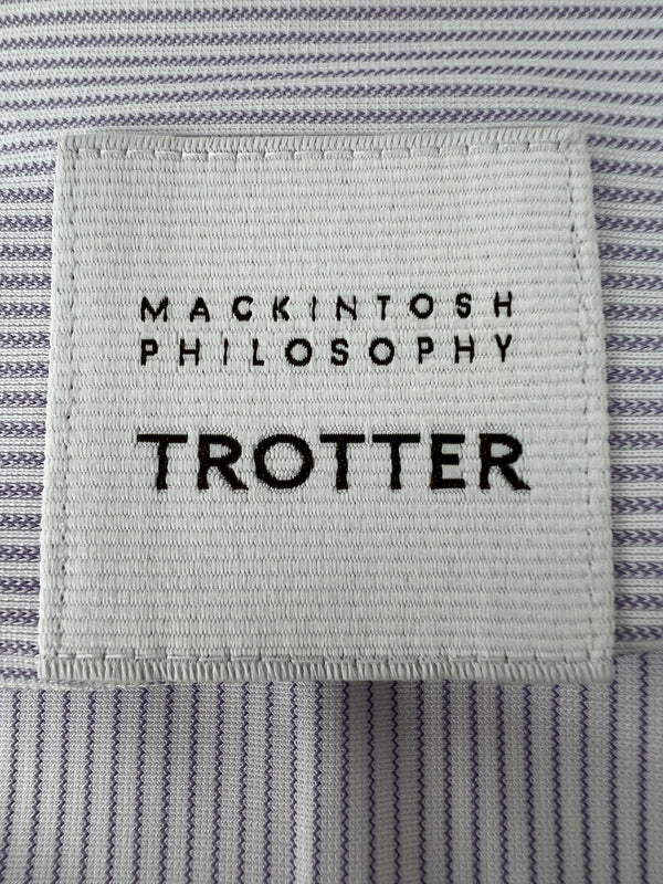 【中古品】【メンズ】 MACKINTOSH PHILOSOPHY マッキントッシュフィロソフィー TROTTER Shirt H1M29-317-33 トロッターシャツ トップス 147-260809-SH-24-hon サイズ：52 カラー：ライトパープル 万代Net店