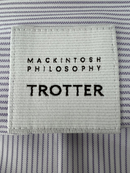 【中古品】【メンズ】 MACKINTOSH PHILOSOPHY マッキントッシュフィロソフィー TROTTER Shirt H1M29-317-33 トロッターシャツ トップス 147-260809-SH-24-hon サイズ：52 カラー：ライトパープル 万代Net店