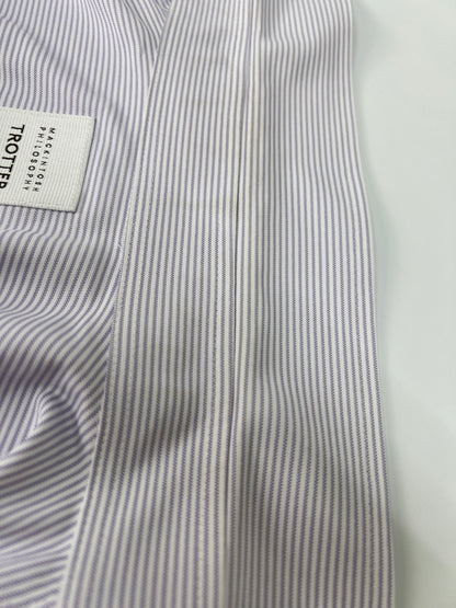 【中古品】【メンズ】 MACKINTOSH PHILOSOPHY マッキントッシュフィロソフィー TROTTER Shirt H1M29-317-33 トロッターシャツ トップス 147-260809-SH-24-hon サイズ：52 カラー：ライトパープル 万代Net店